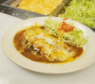 Three Stacked Enchiladas